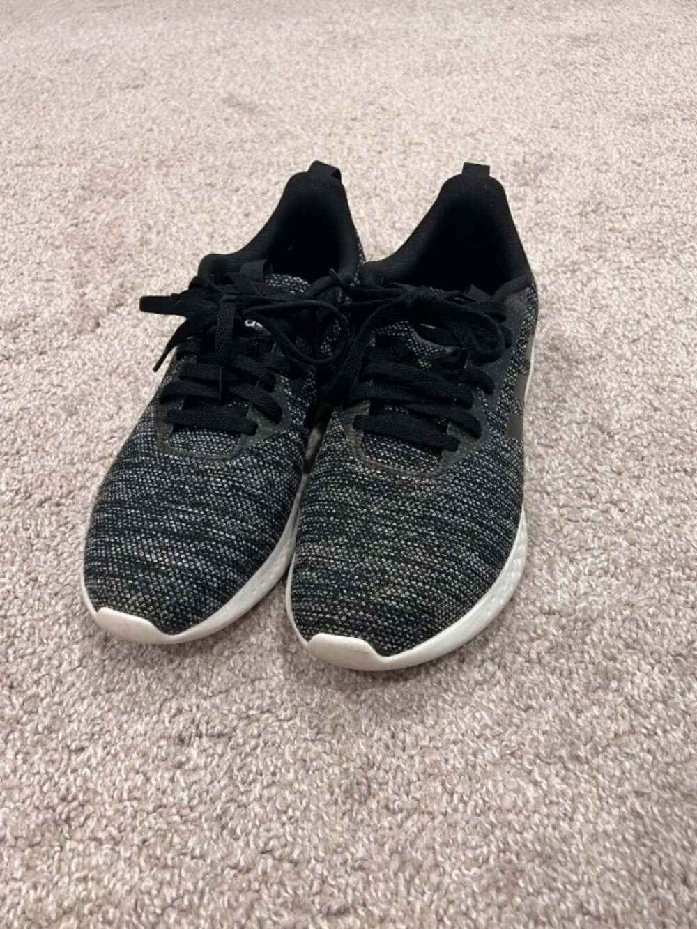 Adidas Lite Racer Adapt 5.0 Black Gray Running Shoes Men's Size 11